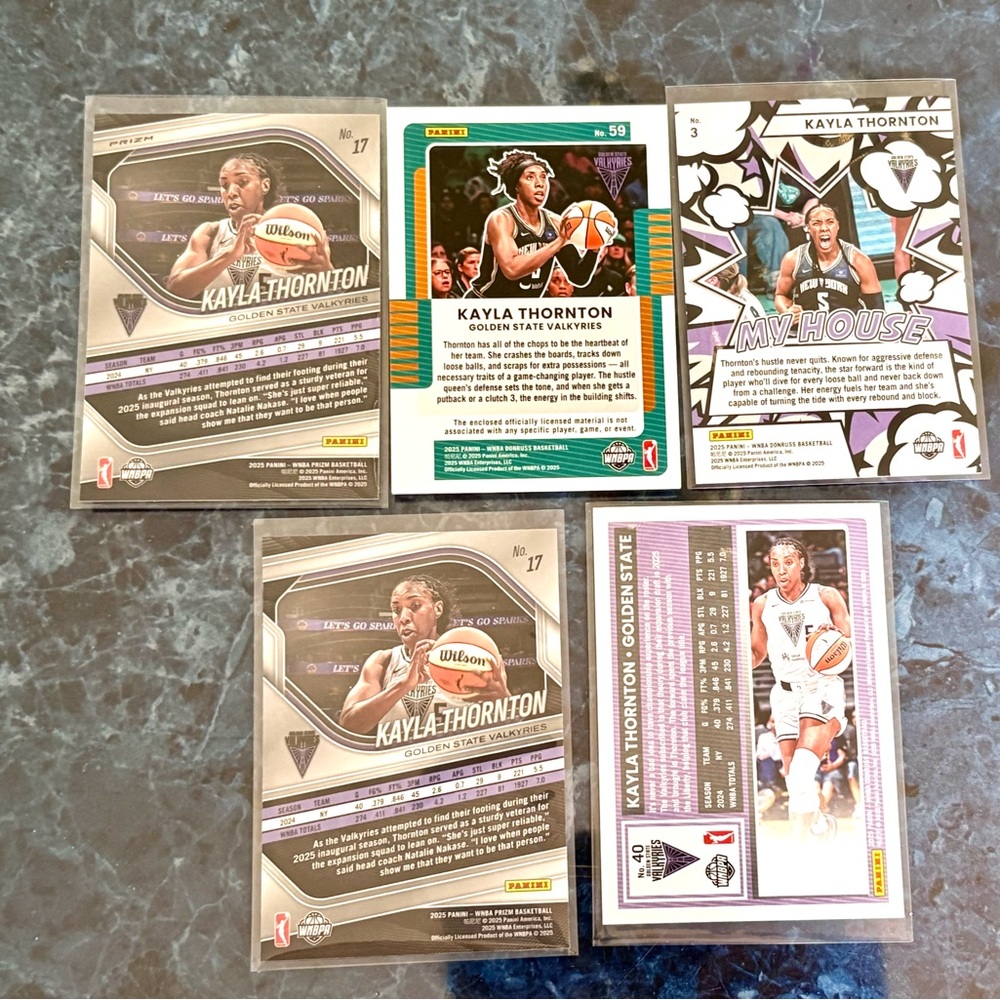Kayla Thornton Basketball Cards Golden State Valkyries - Picture 2 of 2
